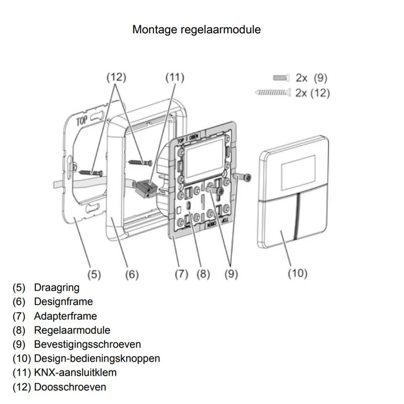Jung KNX - Ruimtecontroller 4093KRMTSD - Afbeelding 2