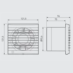 Soler & Palau EDM-80 - Badkamer-/toiletventilator 5210045000